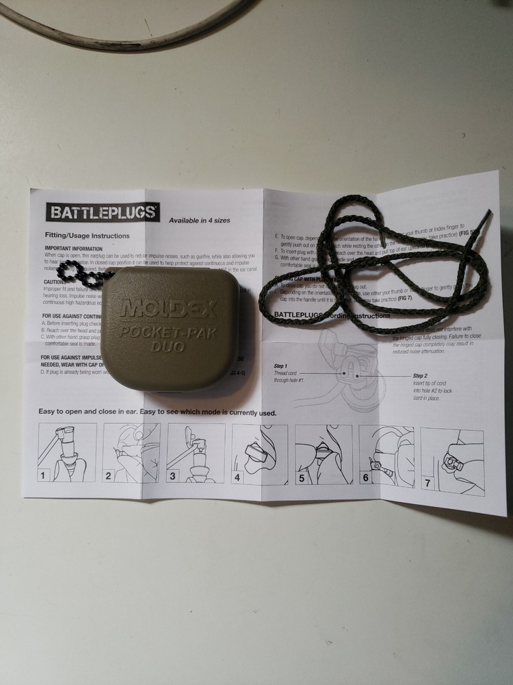 Moldex 6497 BattlePlugs Shooting Ear Plugs - Small
