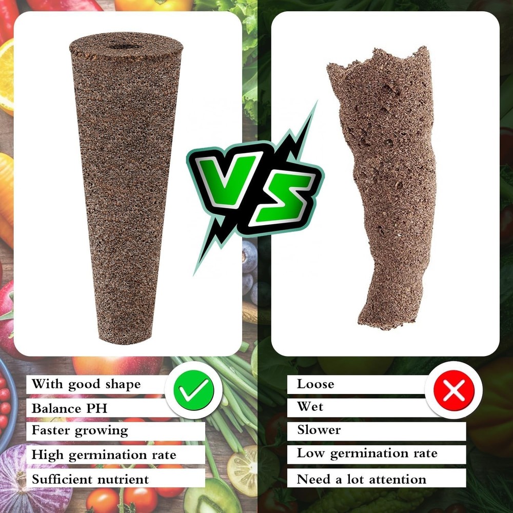 Hydroponic Seed Growth Sponges - 50pcs for Effective Gardening