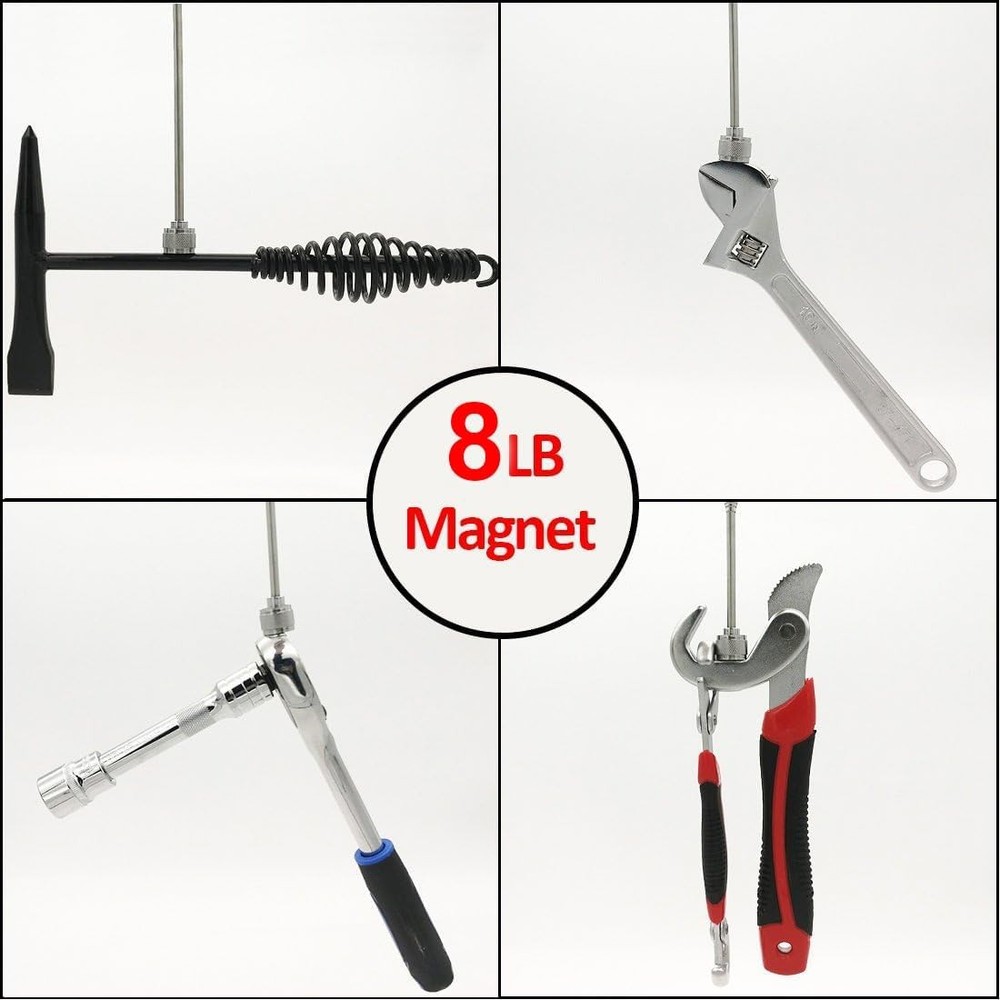 30" Extendable Magnet for Pickup with 8LB Pull and Pocket Clip