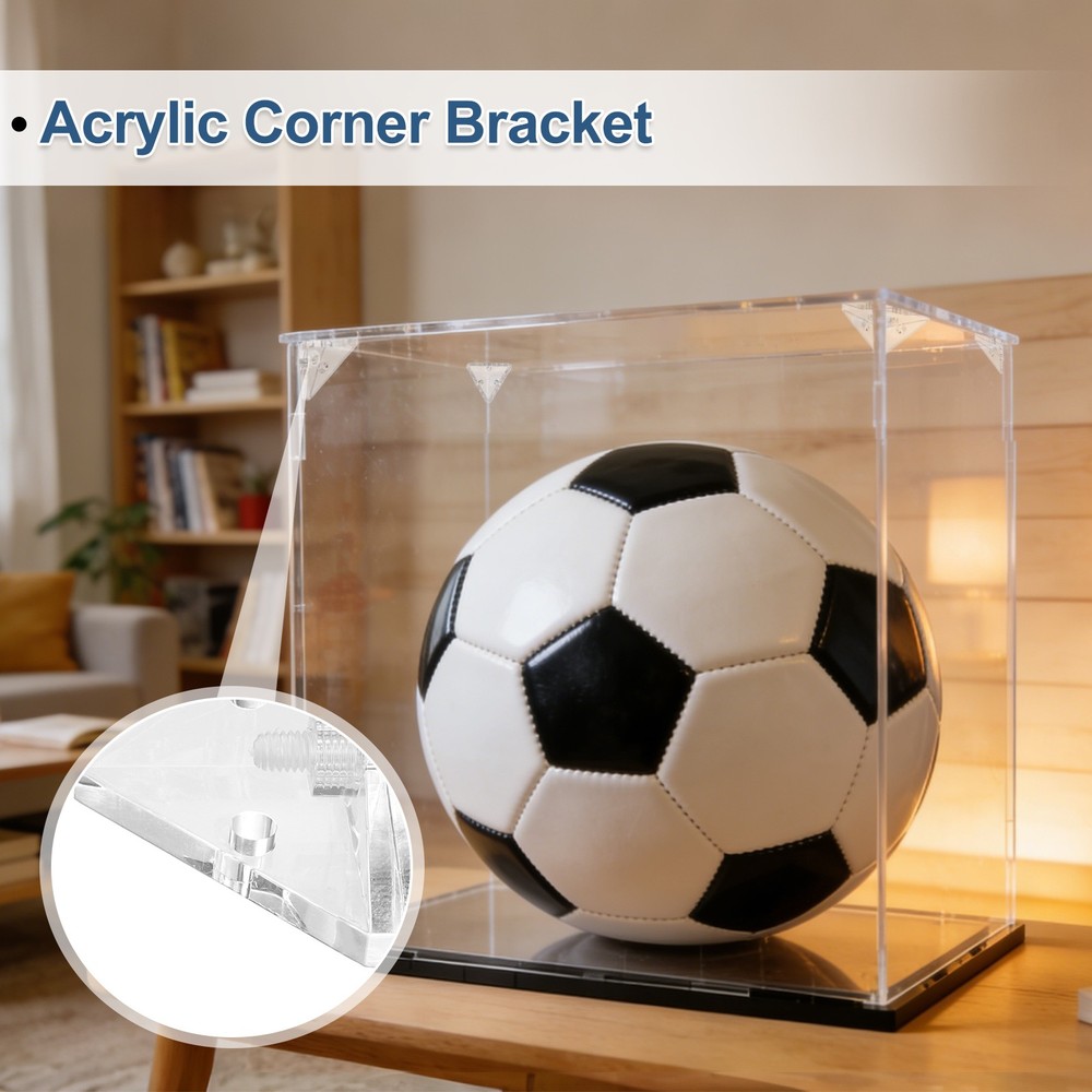 For 16pcs Acrylic Angle Bracket, Triangle Angle Connector with Screws