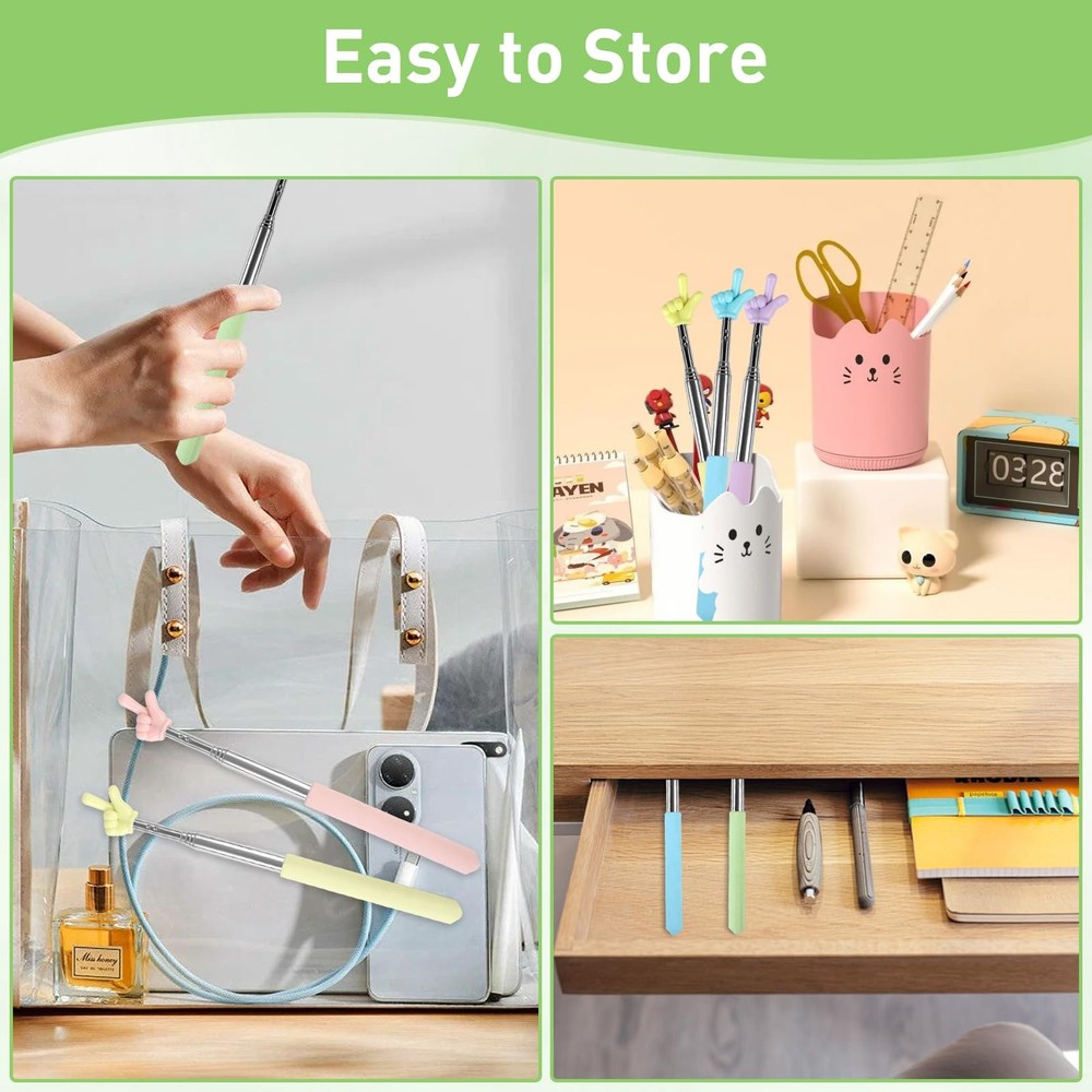 Azureal 6PCS Pointer Finger Stick, Extendable Colorful Stick,...