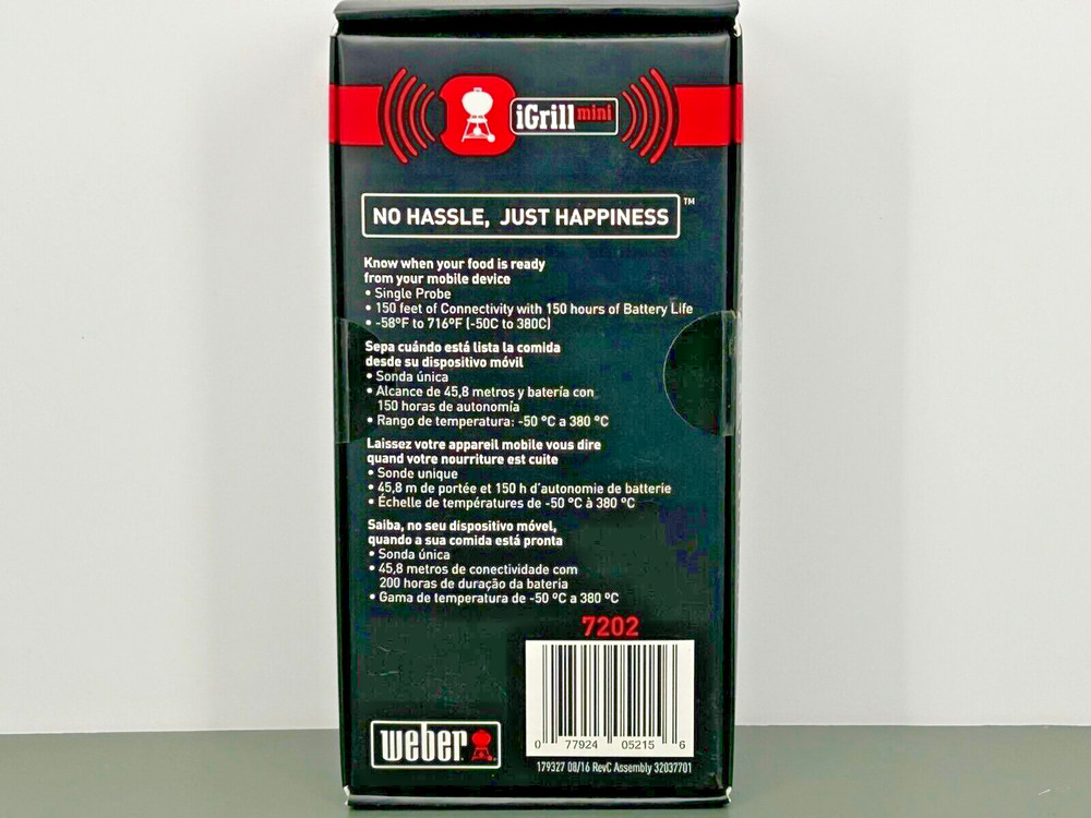 Weber iGrill Mini Digital Bluetooth Thermometer - 077924052156