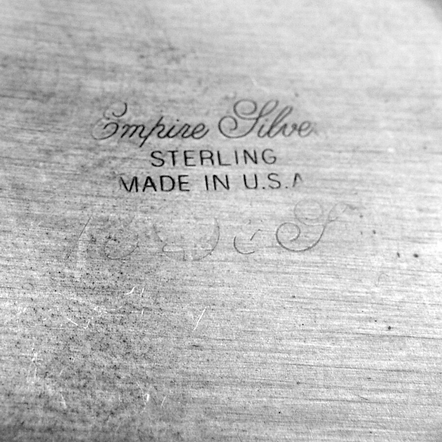 Baby Cup Scroll Handle Sterling Silver Empire Silver