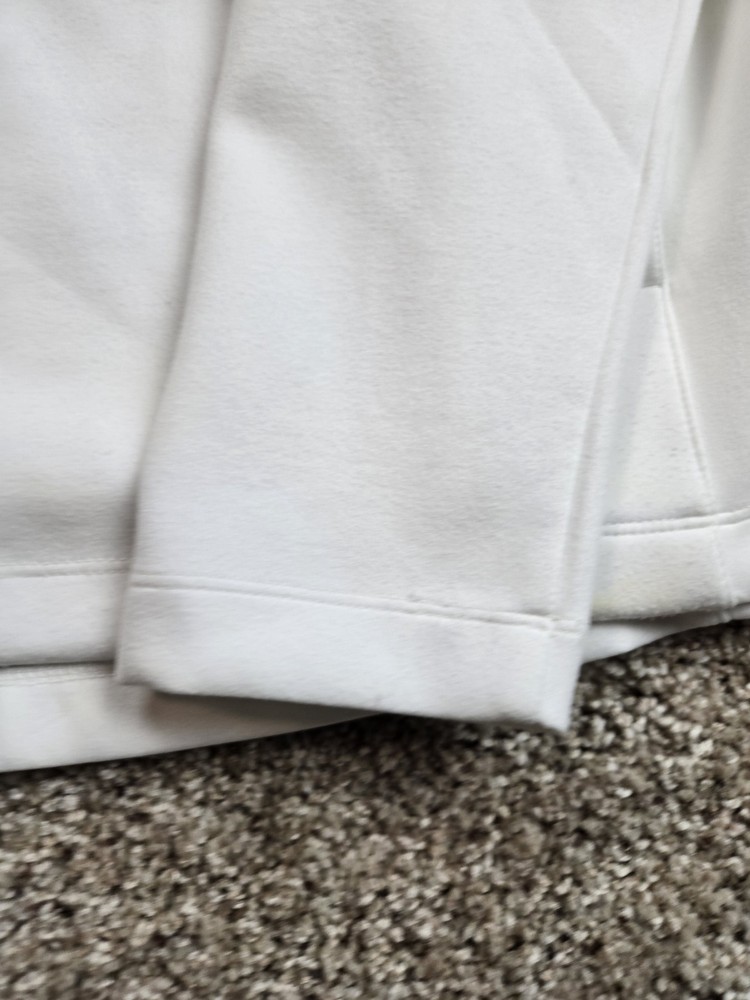 Zero Restriction Golf Hoodie Mens Small White Pullover Fleece Sweatshirt