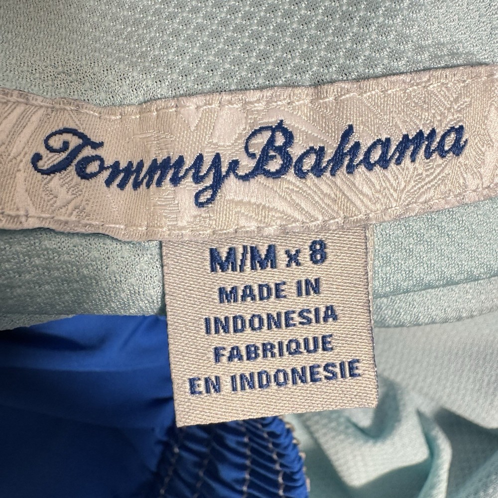 Tommy Bahama Men's Medium Large & XL Swim Trunks Solid Blue