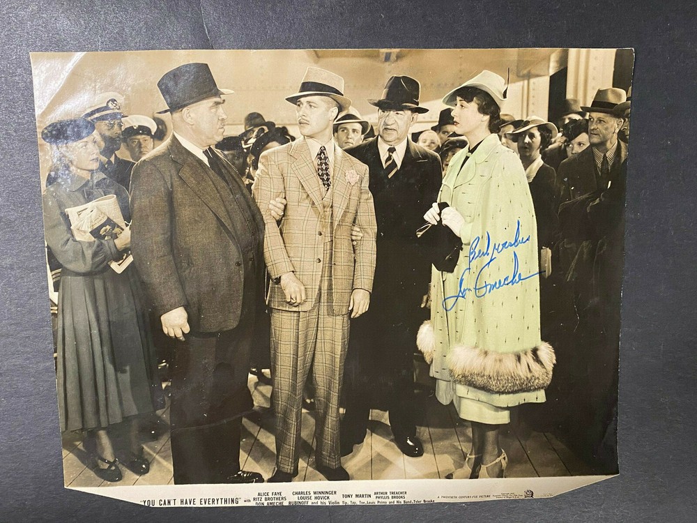 Signed 8x10 Don Ameche Photo AUTOGRAPH "You Can't Have Everything" D. 1993 AUTO