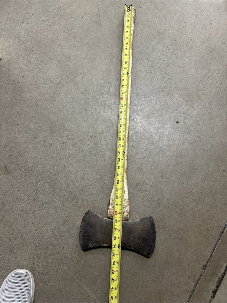 True Temper Kelly Works Flint Edge. Double Bit Axe with Original Handle