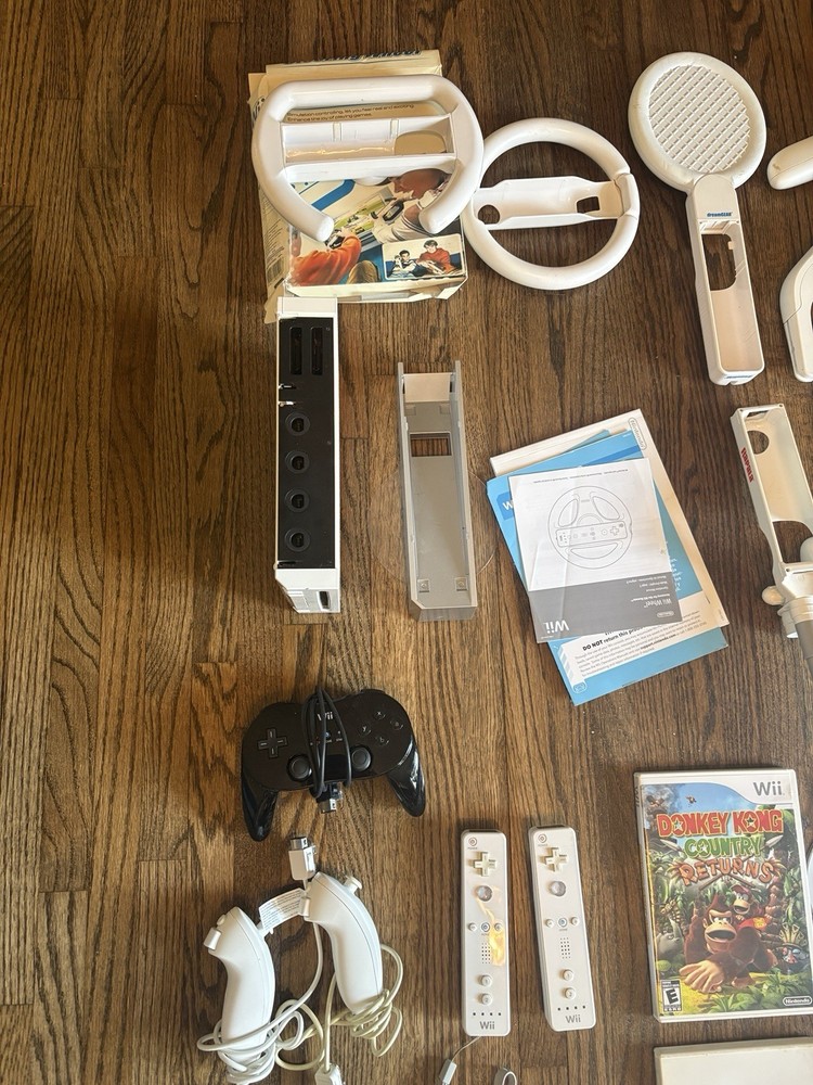 SUPER Custm Wii Console Brew Mod🐢 Bundle With Controllers And Games