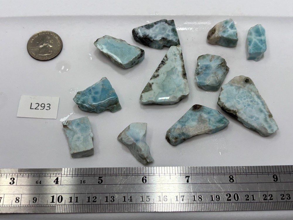 Larimar slabs Lapidary Carving Cabbing Lapidary Combo Ship Avail