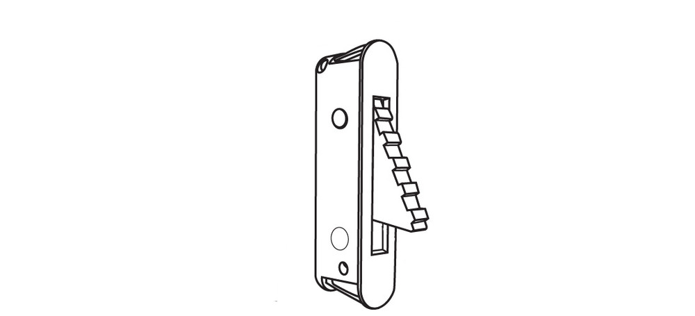 Brixwell Deluxe Vent Stop Surface Mount, 2" Overall Height, Plastic, White