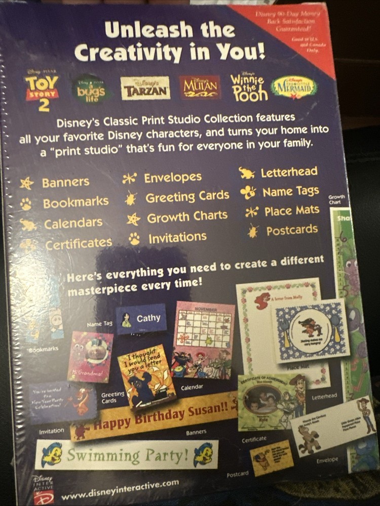 Disney's Classic Print Studio Collection CD ROM