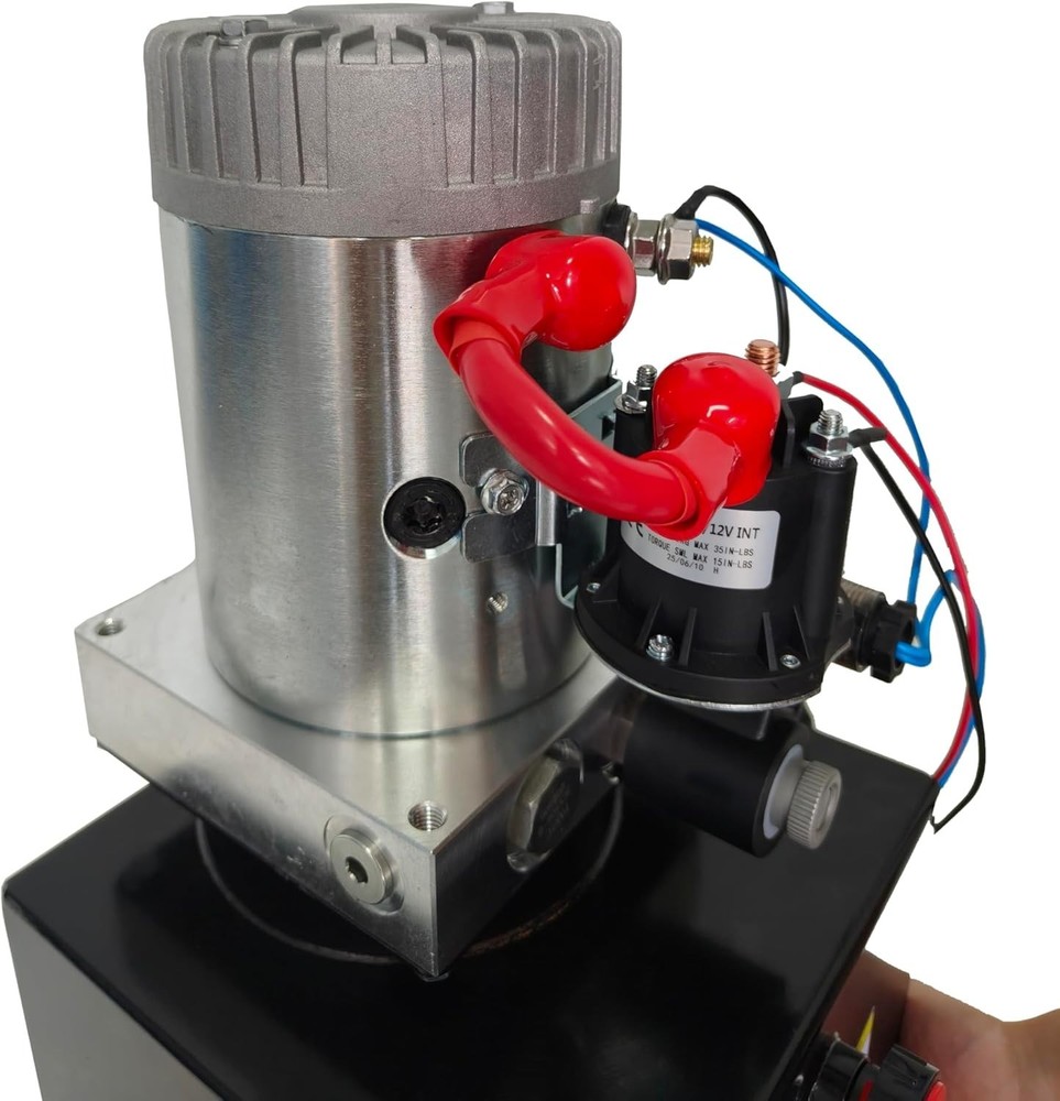 Hydraulic Pump 15 Quart Single Acting Hydraulic Power Unit 12V DC