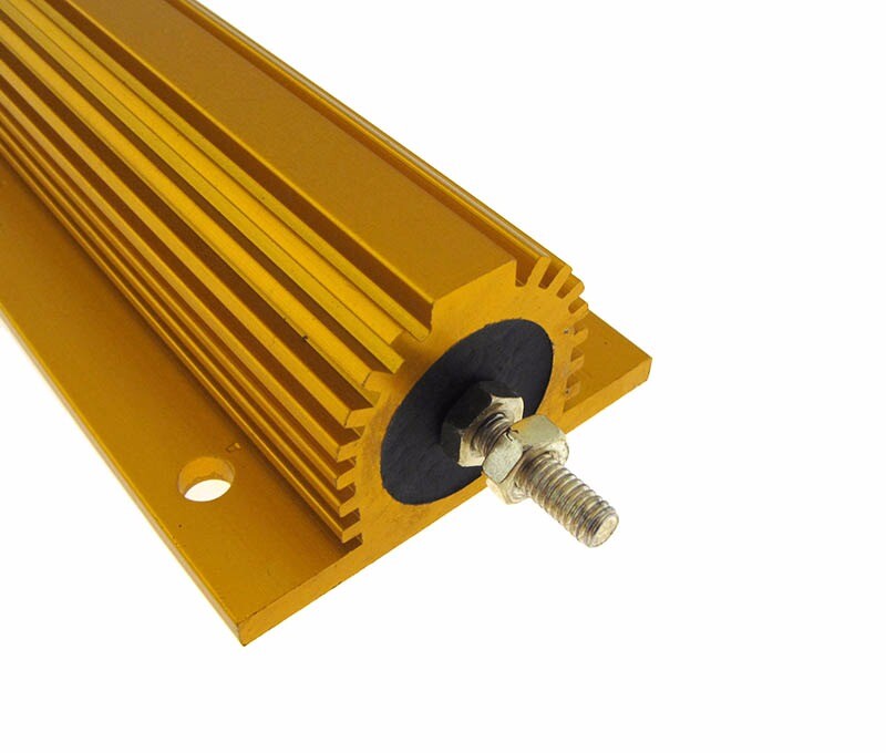 200W 1 Ohm Power Resistor Wirewound Aluminum Load w/ screw nut