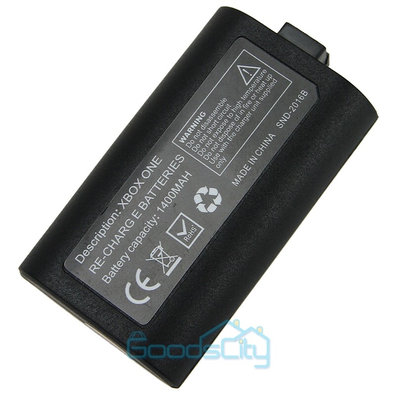 USB Rechargeable Battery Pack For XBox One Controller & Charger Cable Kit