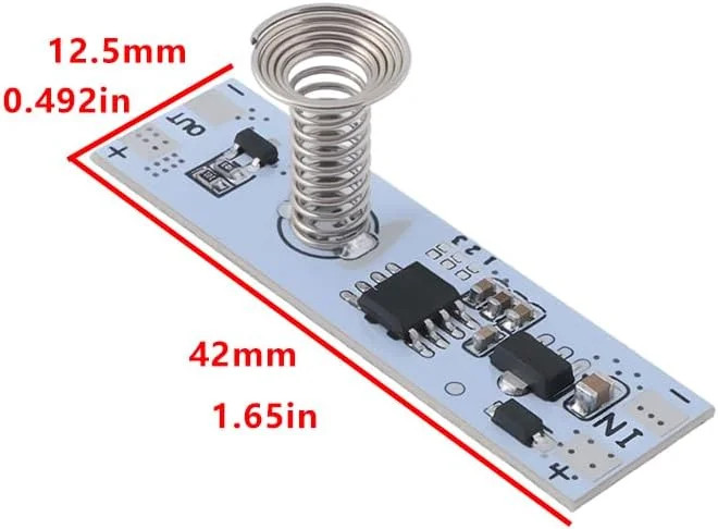 8Pcs Touch LED Dimmer Module DC 5-24V Switch Module for DIY Wardrobe Cabinet Lig