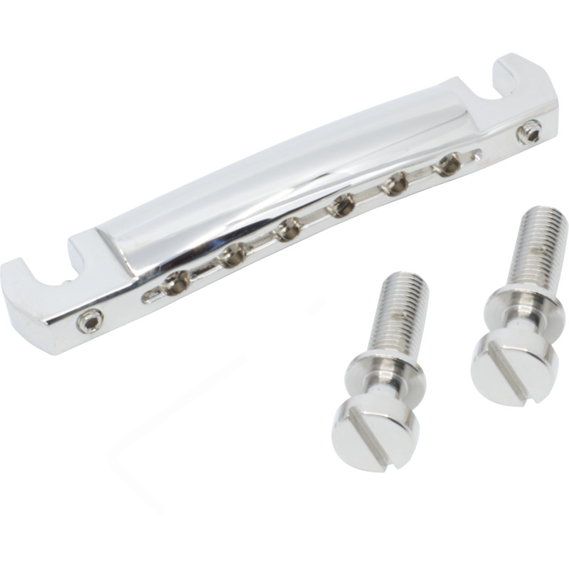 Bridge Set, Wraparound, Steel Studs, Color: Nickel