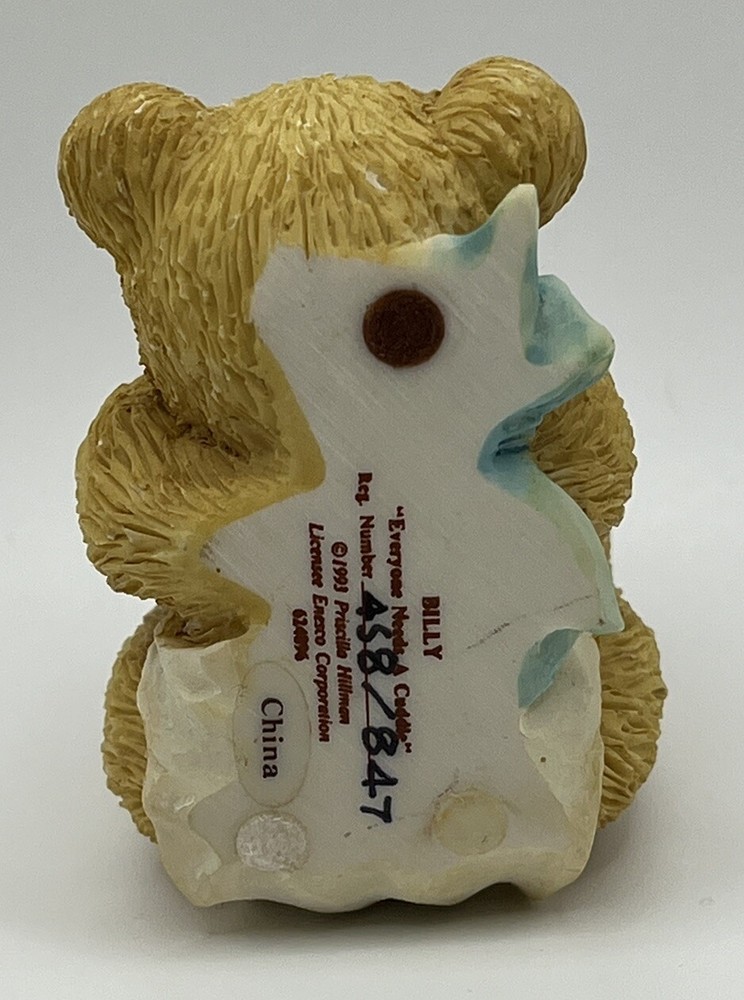 Cherished Teddies 624896 Billy Everyone Needs A Cuddle Bear Figurine