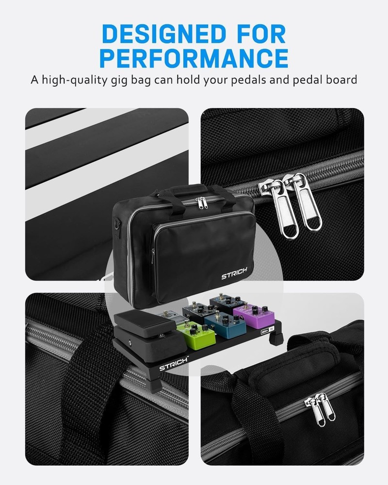 Aluminum Guitar Pedal Board Mini Plus Compact Lightweight Effect Organizer