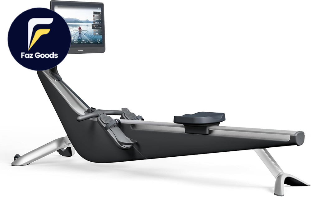 Origin Rowing Machine with Immersive 22" HD Rotating Screen Stows Upright