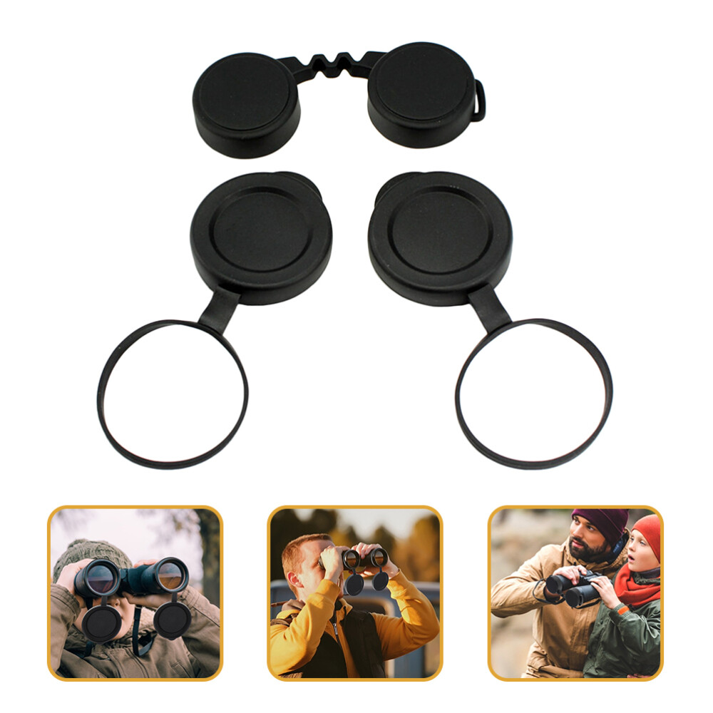 1 Set Binocular Lens Caps Objective Cover Eyepiece for Binoculars
