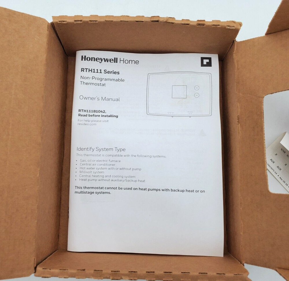 Honeywell RTH111B1024 Digital Non-Programmable Thermostat