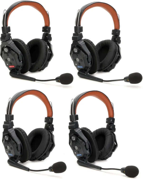 Hollyland Solidcom C1 Pro Wireless Intercom System - 4 Double-ear Headsets