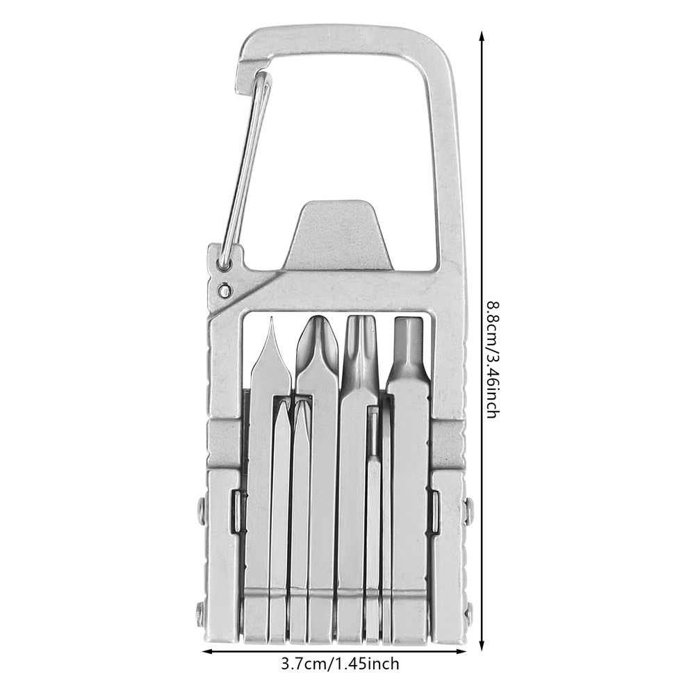 Portable Keychain Multitool, Keychain Multi Tool, 12in1 Mini Multi Tool For Home