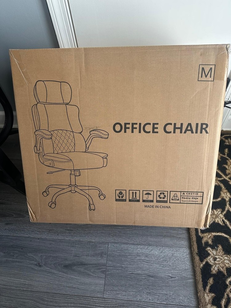 Executive Office Ergonomic Chair, Computer Chair with Adjustable Headrest,PU...