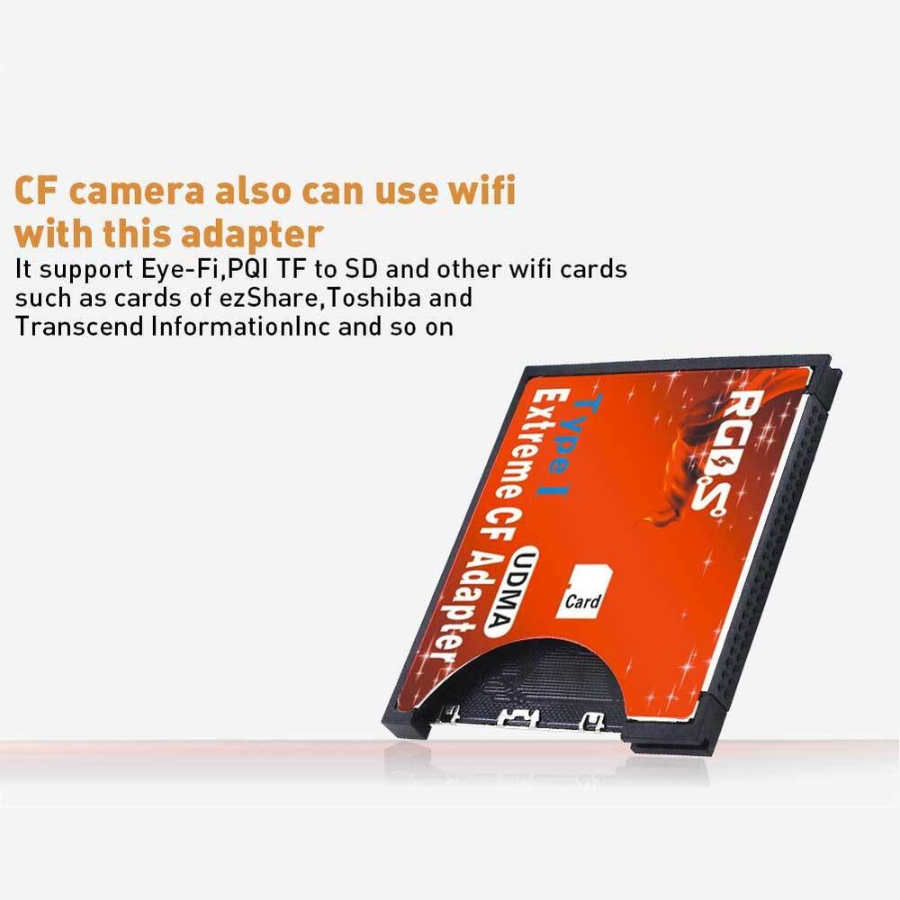 SDXC SDHC SD MMC to CF Extreme Compact Flash Memory Card Reader Adapter Type I
