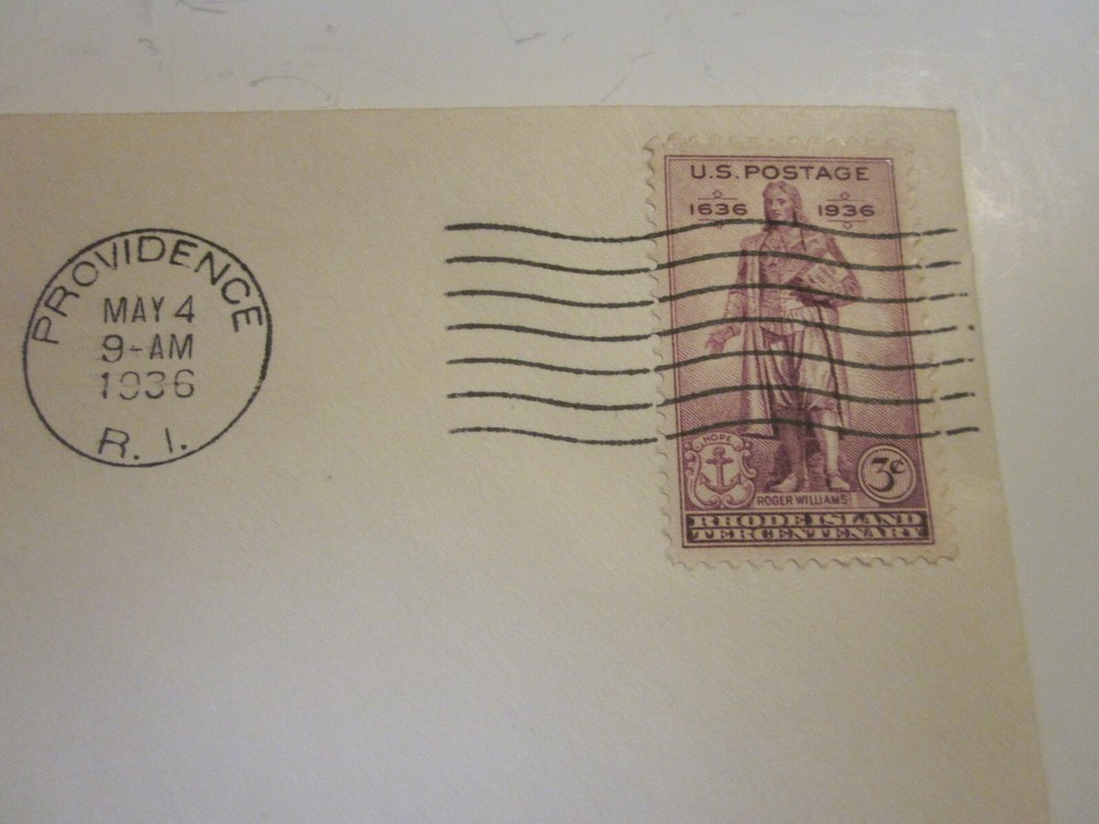 2 DIFF. US COVER 1936 RHODE ISLAND FDC SCOTTS #777 W.M. GRANDY CACHETS