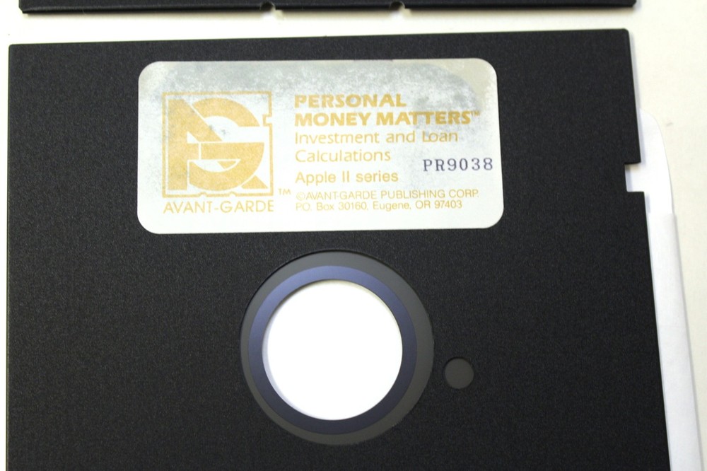 Vintage Personal Money Matters Apple IIc Software