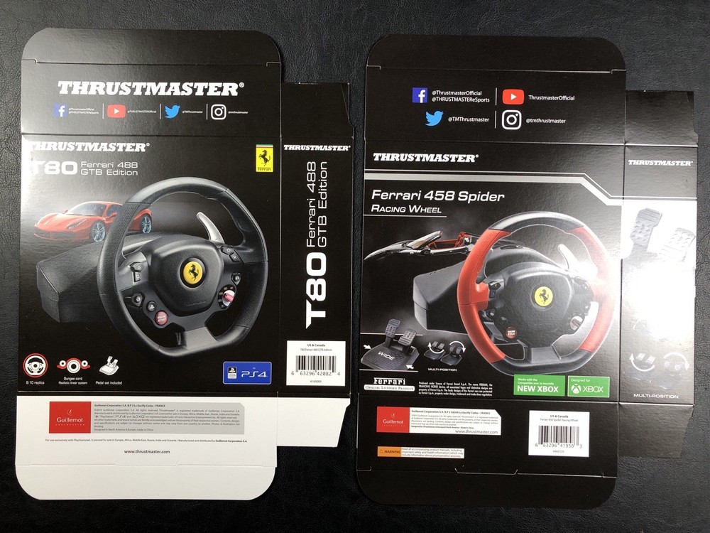 Thrustmaster  PlayStation Xbox Ferrari Wheel - Store Use Display Boxes Only