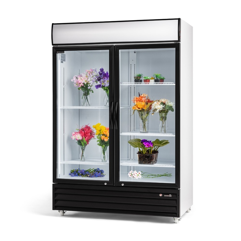 Procool CSD-1400 2 Door Display Beverage Cooler Merchandiser Refrigerator