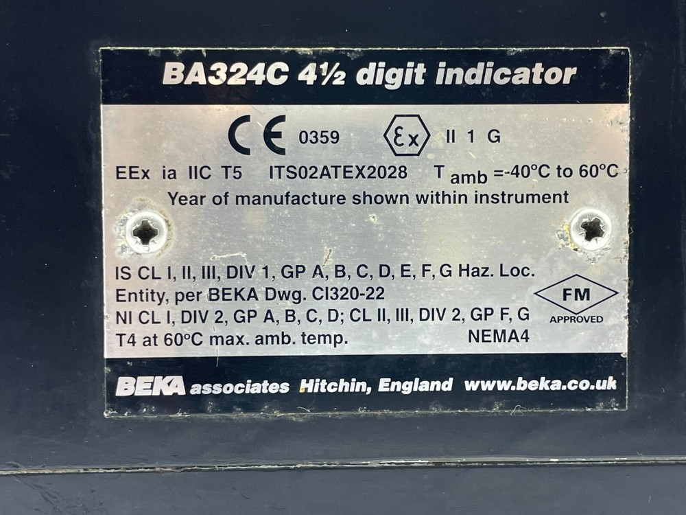 Beka Associates BA324C 4 1/2 Digital Indicator Kill Manifold