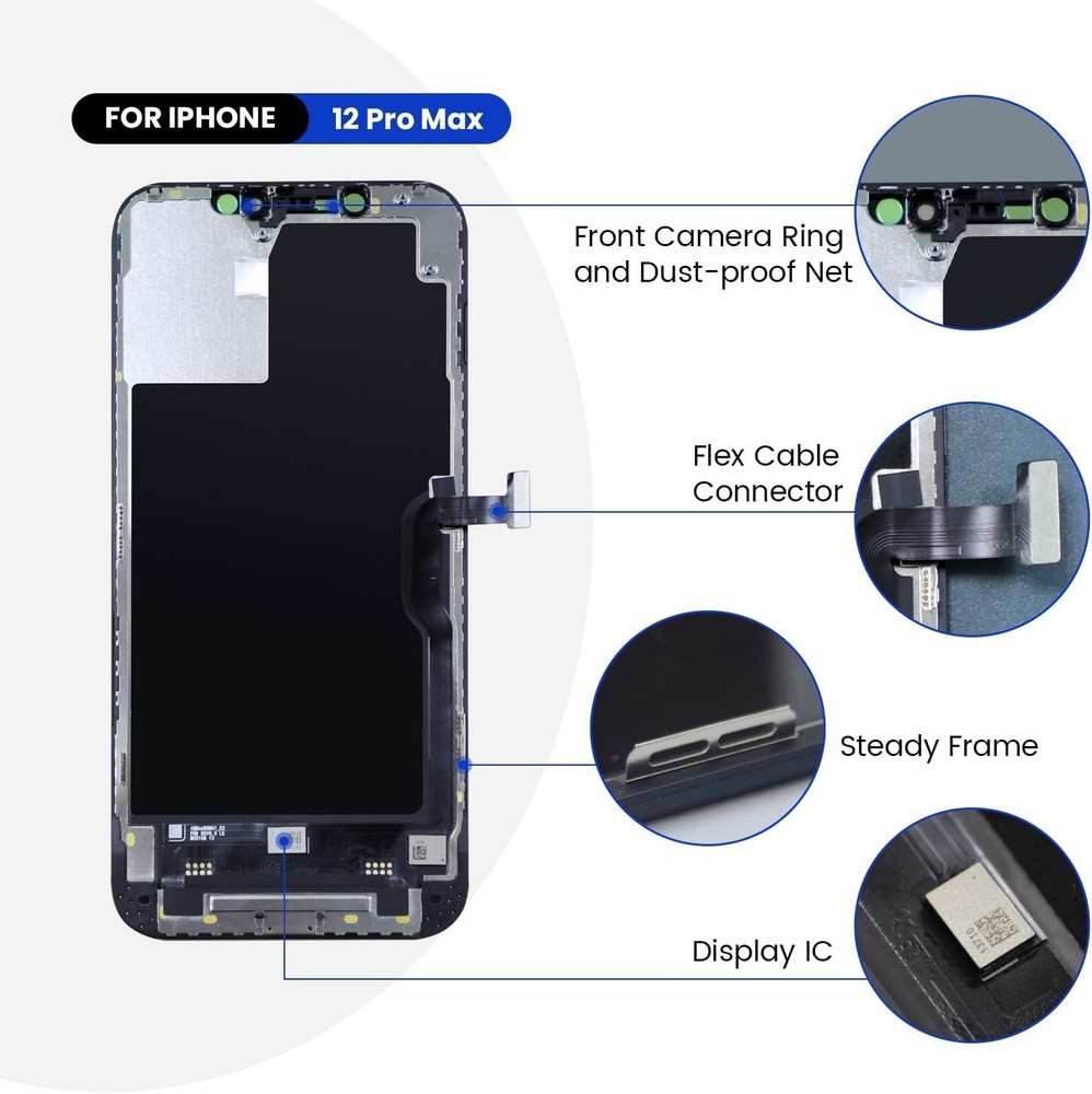For iPhone 12 Pro Max Screen Replacement LCD Touch Display Digitizer Assembly