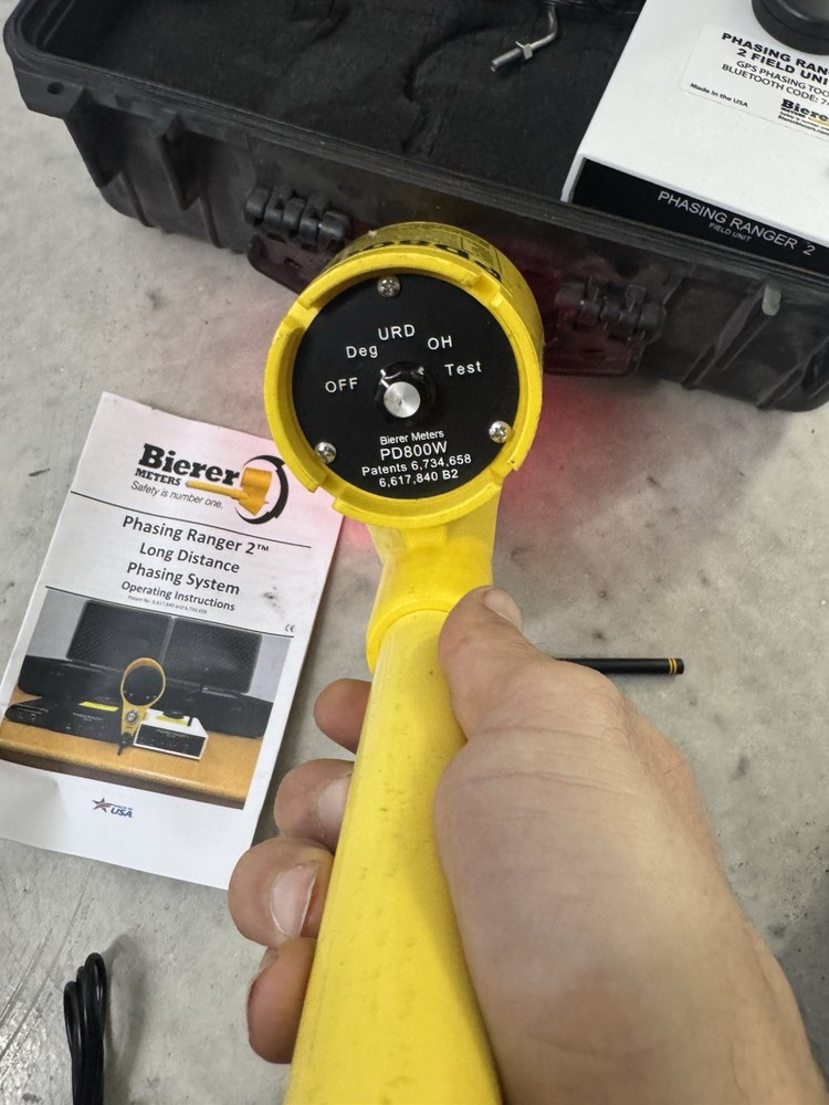Bierer PD800W Phasing Voltage Meter Tester Phasing Ranger 2 With Black Case #767