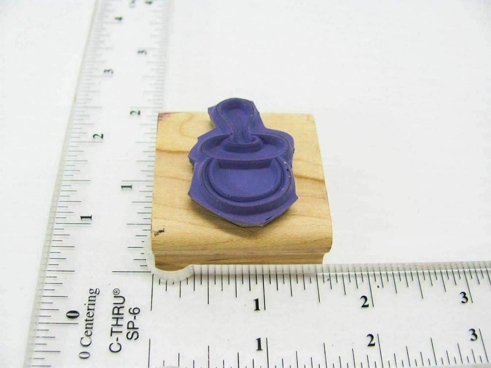 Pacifier Rubber Stamp - Stamp Set A468
