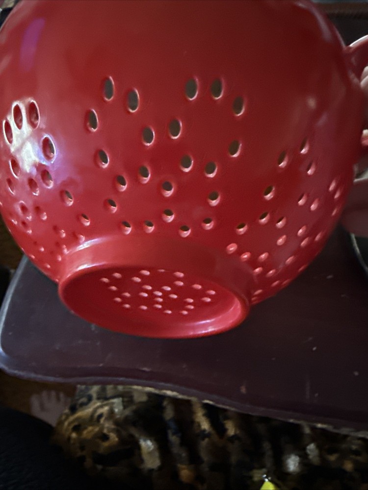 CULINARY ELEMENTS RED COLANDER 100% MELAMINE