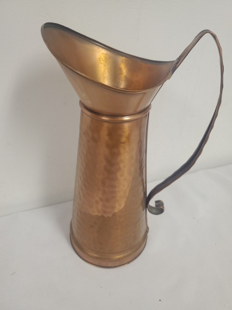 GREGORIAN SOILD COPPER  PITCHER 11" USA