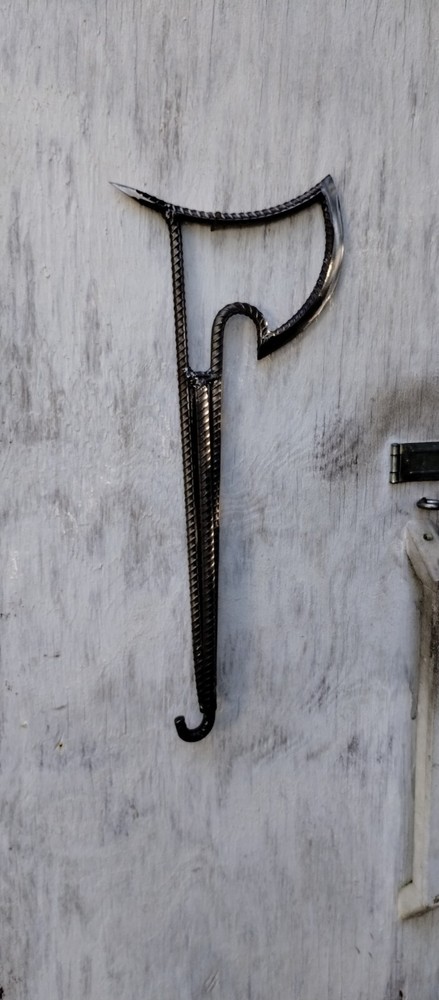Handmade Rebar Axe