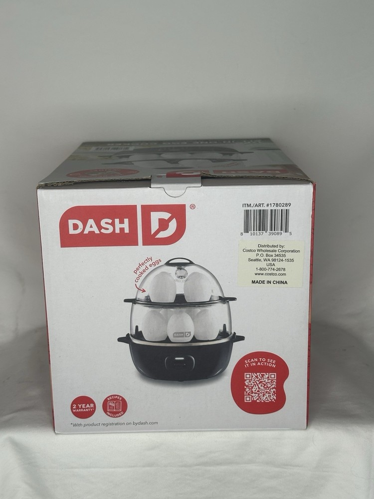 Dash Ultimate Deluxe Egg Cooker with Egg Bite Trays 12 Eggs - Black