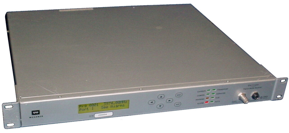 Wegener Unity 4650 Digital Media DVB Compliant Satellite IRD Receiver/Decoder