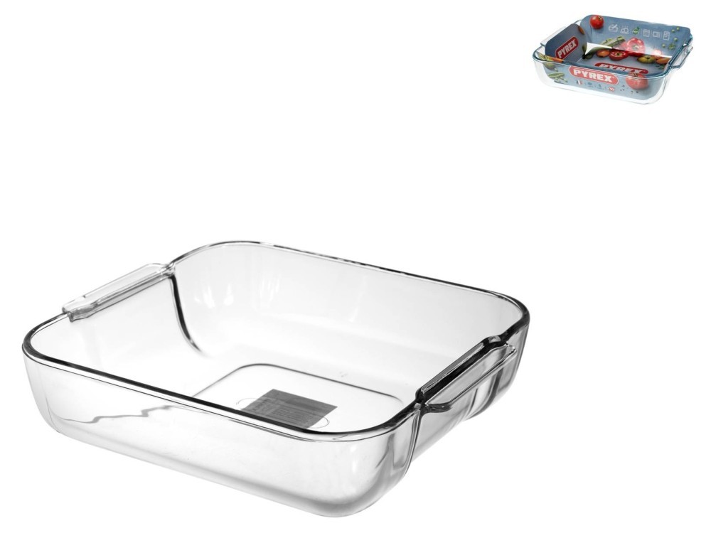 Square Pan 21x21 cm PYREX Square Glass