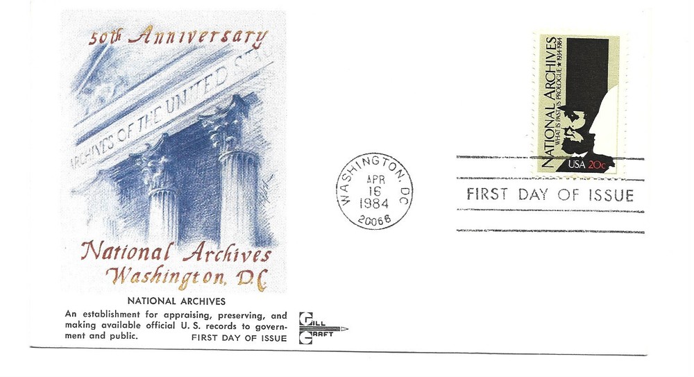 2081 National Archives, GillCraft FDC
