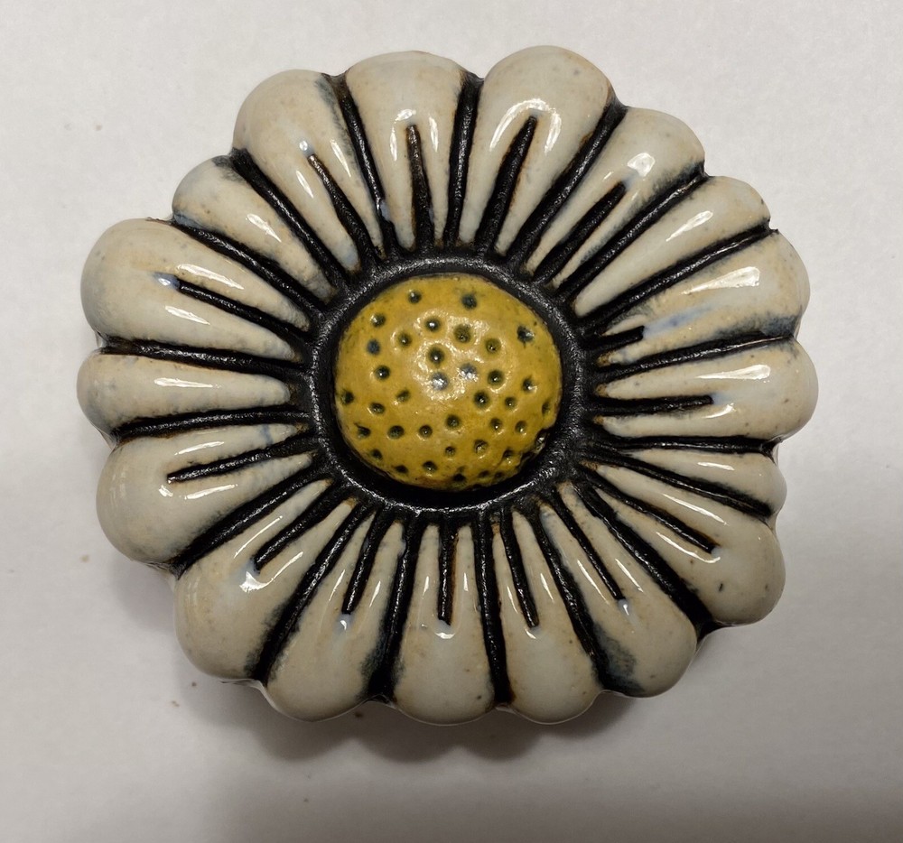 Aster Stoneware Art Tile By Gretchen Kramp