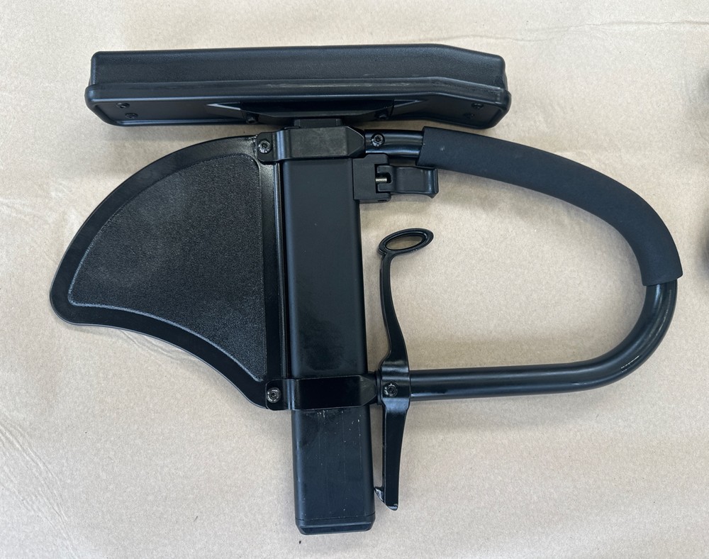 2 - QUICKIE 2 Single Post Wheelchair Armrest Side Assemblies Adjustible Height