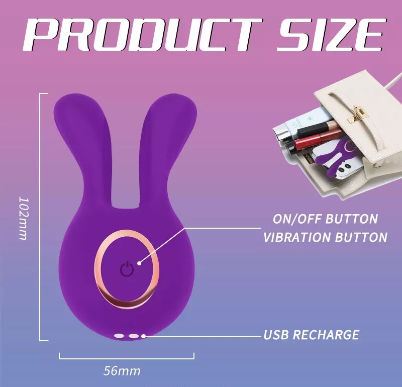 Powerful Multi-Speed "Bunny" Vibrating Massager USB  Rechargeable
