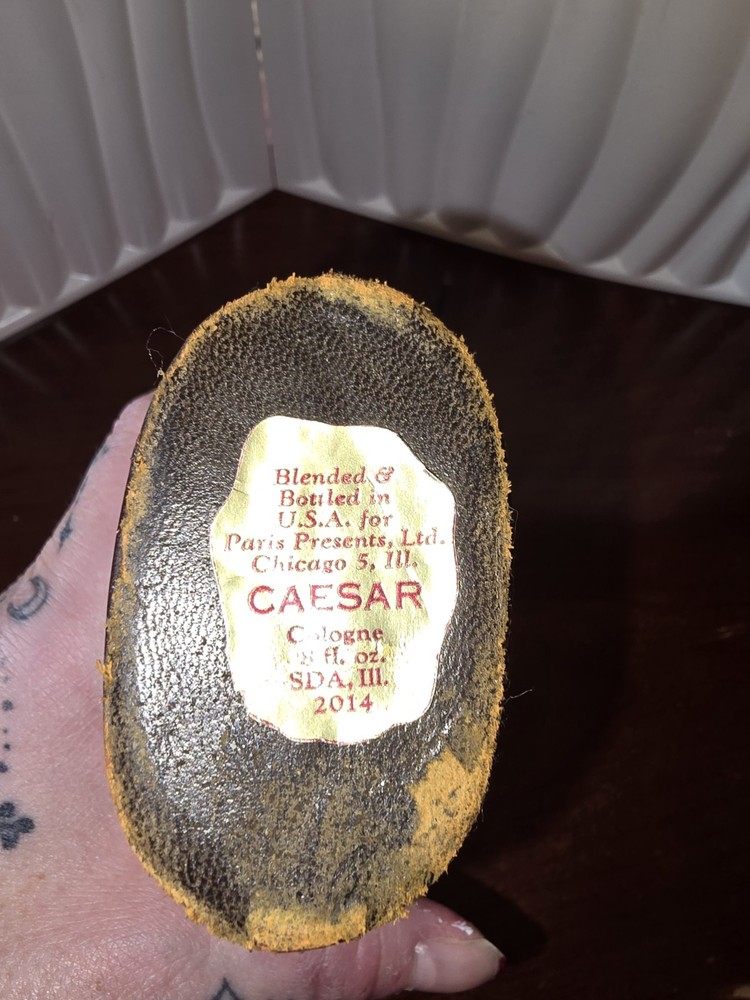 2014 Caesar Cologne Decorative Leather Bottle – Vintage Style