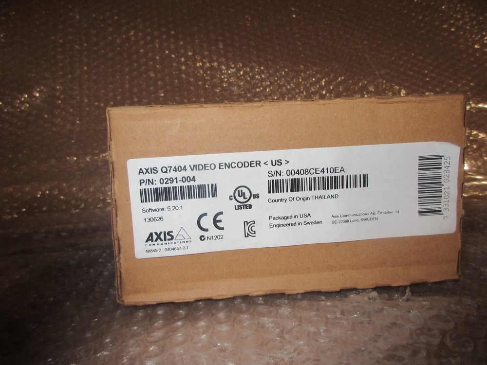 Axis Q7404 Video Encoder 4-Channel Network Video Server P/N 0291-001-02