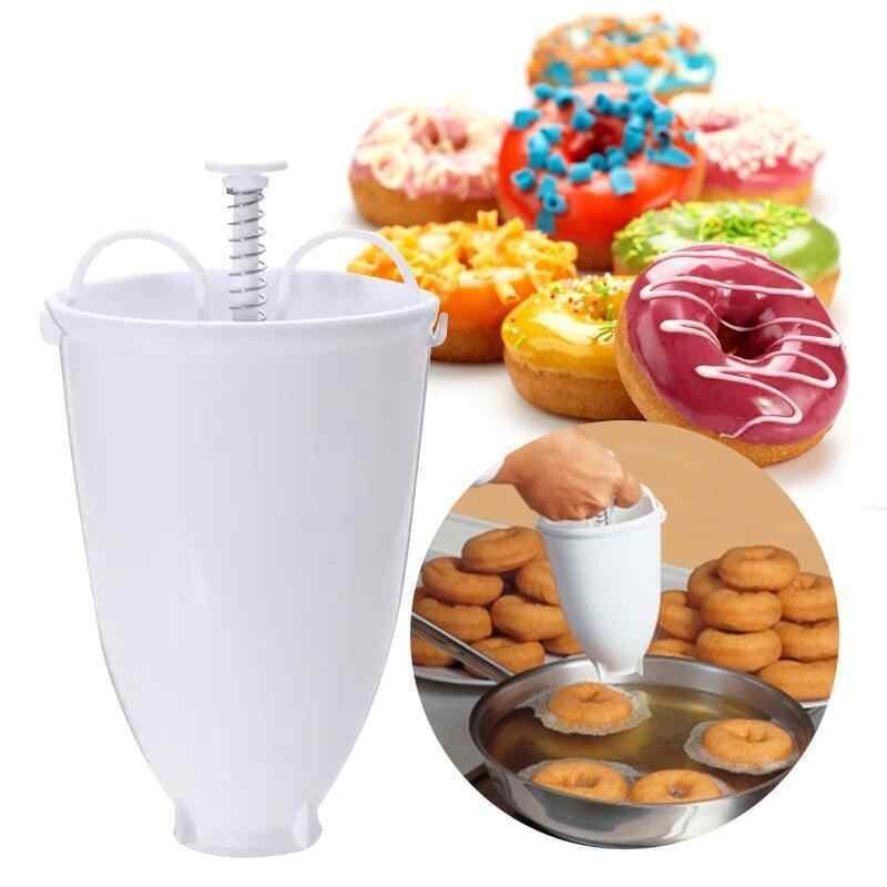 Batter Dispenser for Donuts Pancakes Waffles Cupcakes Easy Pour Baking W/Handle